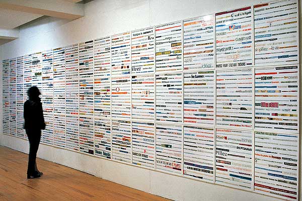 Claude Closky jpeg image documentation