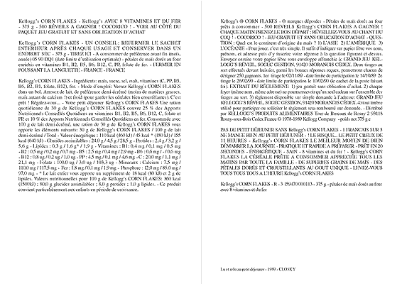Claude Closky jpeg image documentation
